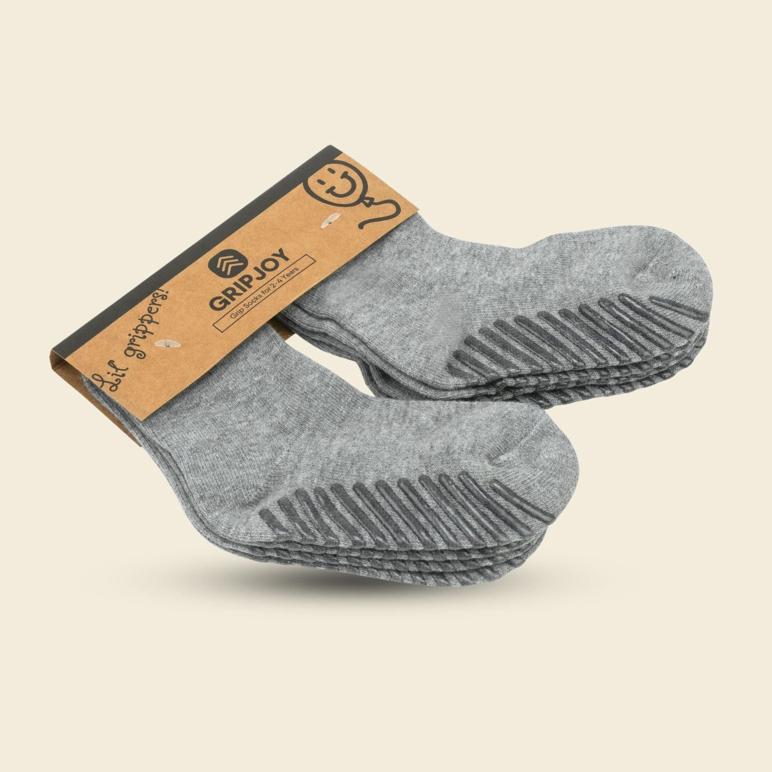 Tiny Toes Grip Socks: 4-Pack for Little Adventures!